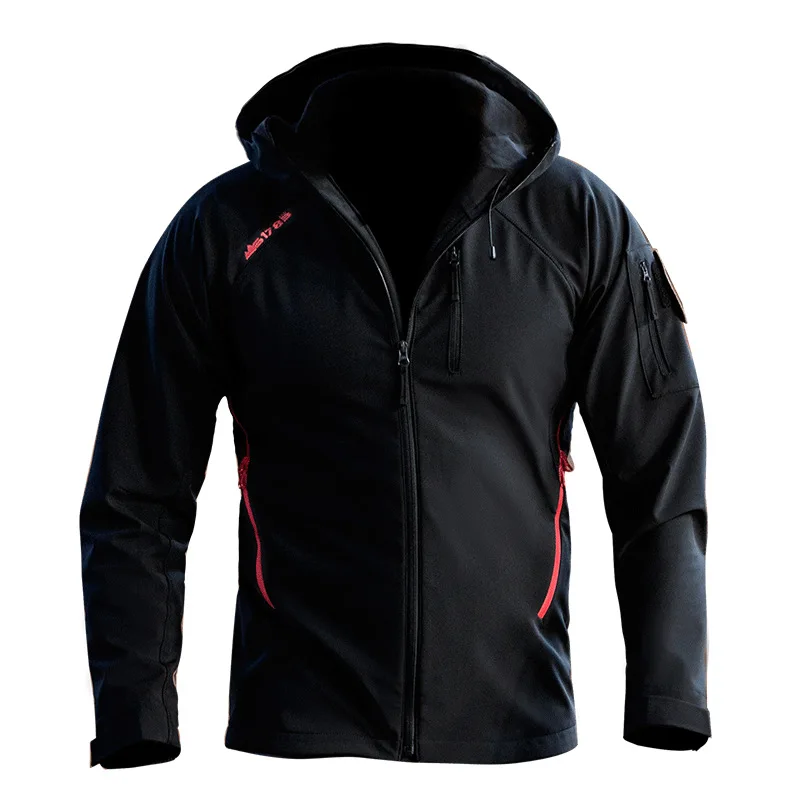 Высококачественная тактическая куртка с капюшоном Sharkskin из мягкой кожи уличная