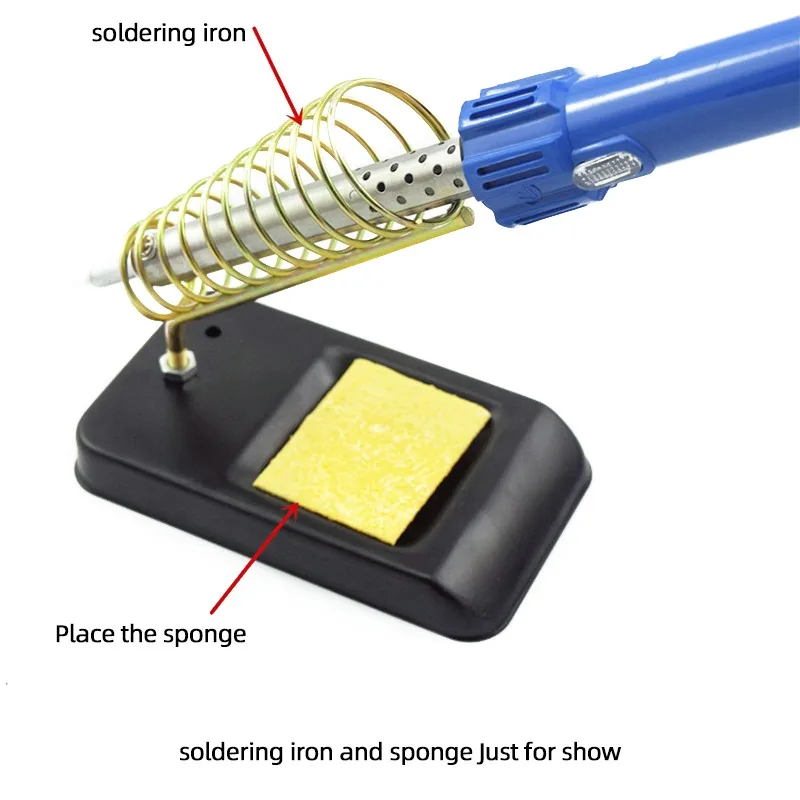 

Electric Soldering Iron Stand Mosquito Coil Holder Simple Soldering Y-shaped Stainless Steel Shelving Rack Metal Base Fittings