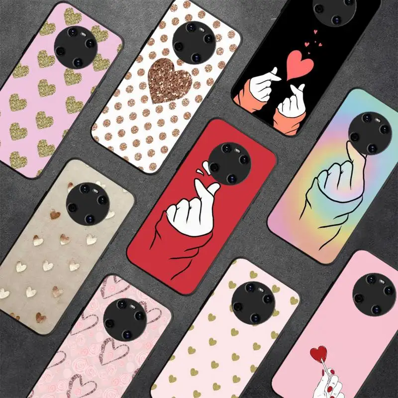 

Love heart Phone Case For Huawei Y 5 Y62019 Y52018 Y92019 Luxury funda case for 9prime2019