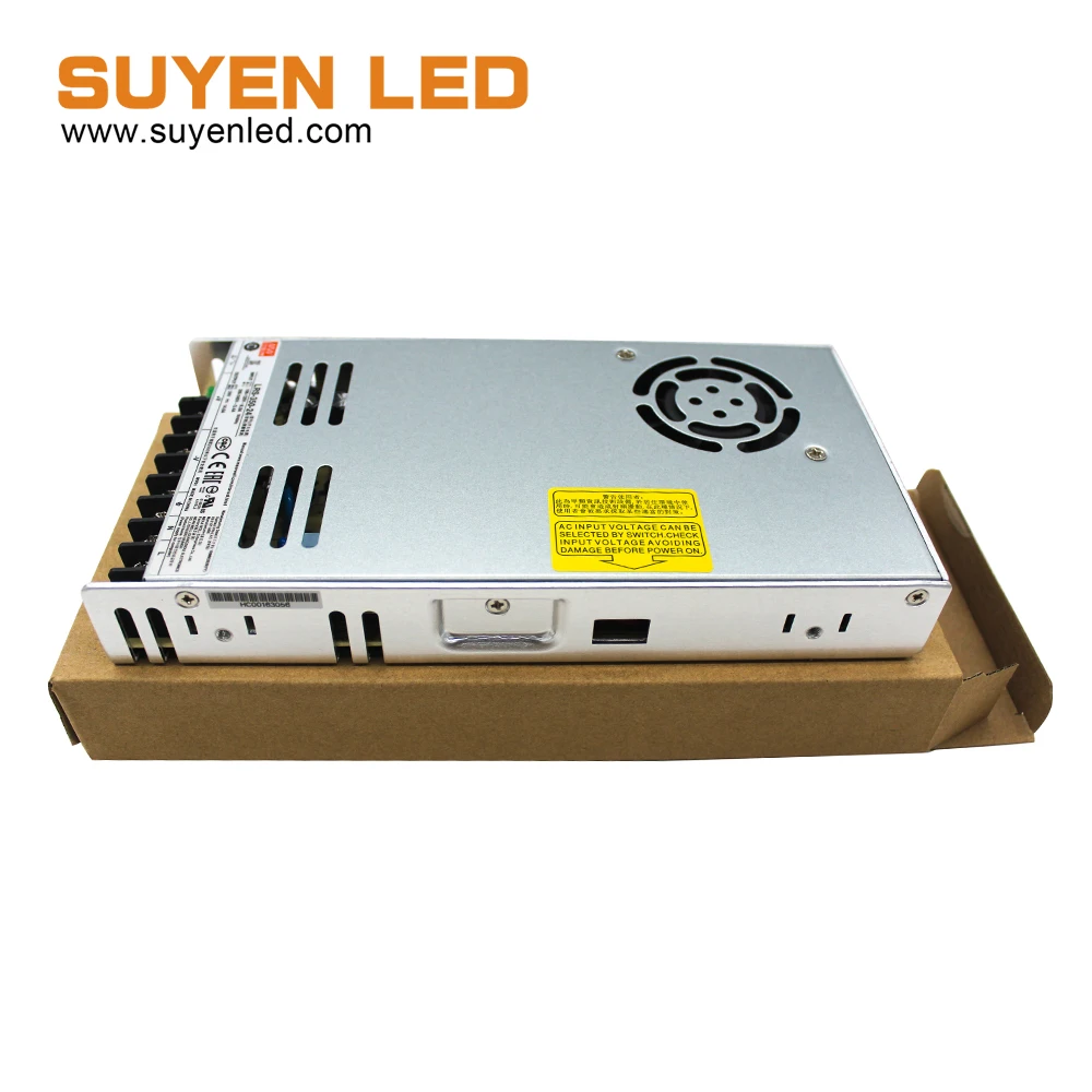 Лучшая цена 350W 24V 14.6A бренд MEAN WELL представляет Питание LRS-350-24