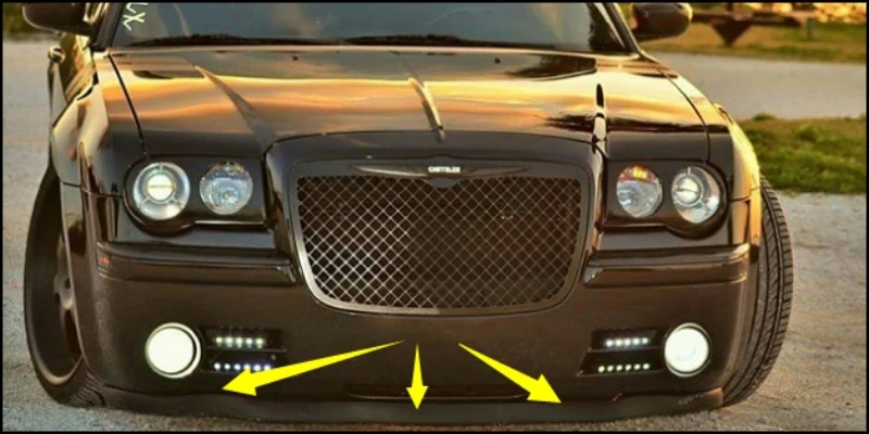 Дефлектор губ для бампера Rover 800/стерлингового серебра 800/юбка переднего спойлера