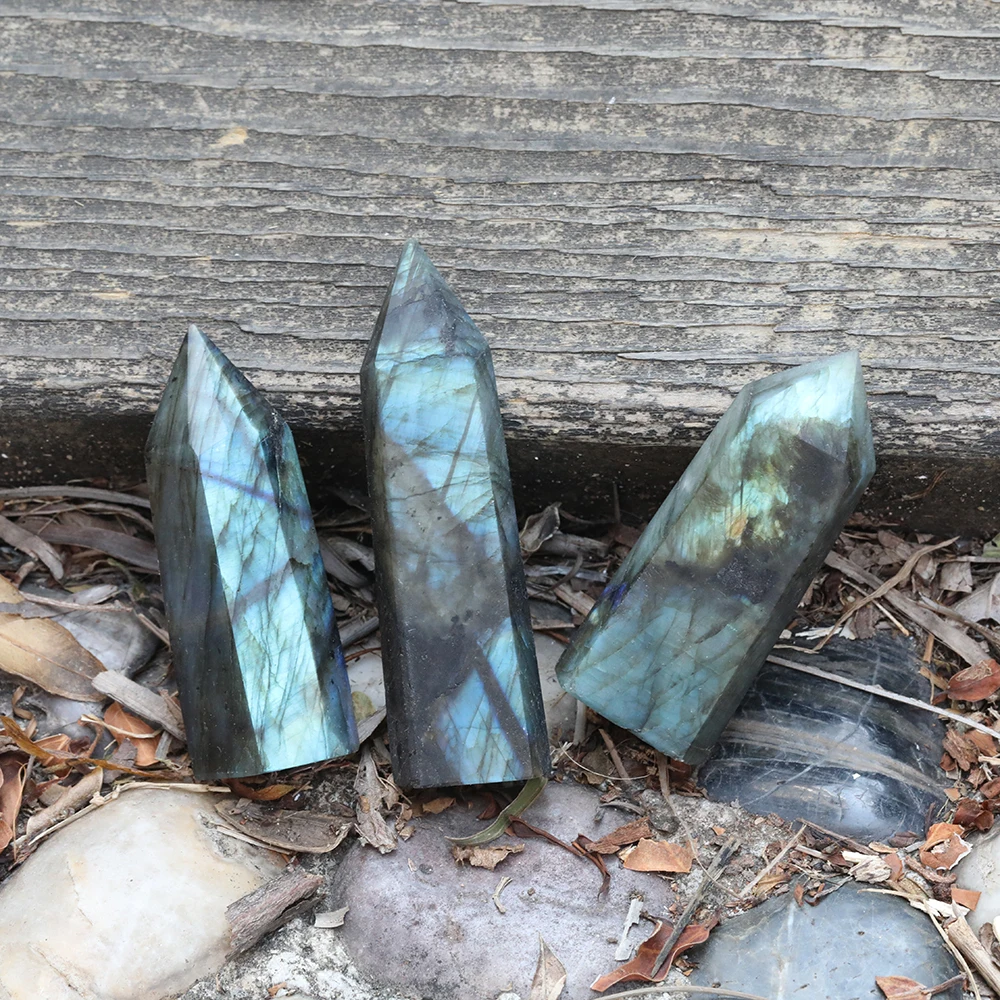 

5 шт./Лот, распродажа, натуральный лабрадорит, шестигранный камень, колонна, минеральные ювелирные изделия, парная комната, лабрадорит, Декор...