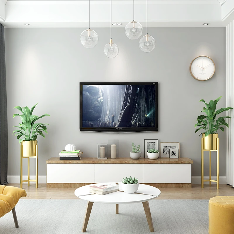 

Nordic flower stand living room wrought iron metal creative modern minimalist floor gold decoration indoor bar flower pot shelf