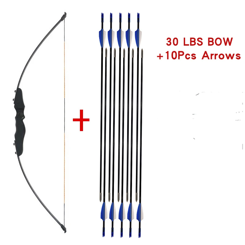 

Традиционный деревянный Рекурсивный лук 30/40 фунтов для стрельбы из лука, охоты, игр, уличный спортивный тренировочный лук и стрела