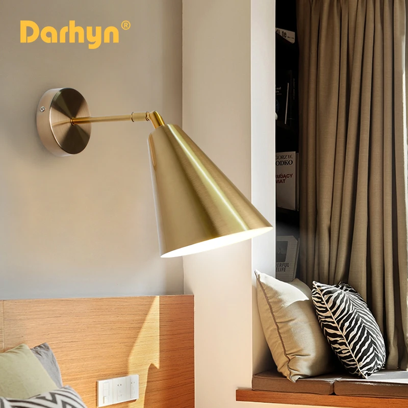 Современный светодиодный настенный светильник SANBUMG регулируемое бра на 180