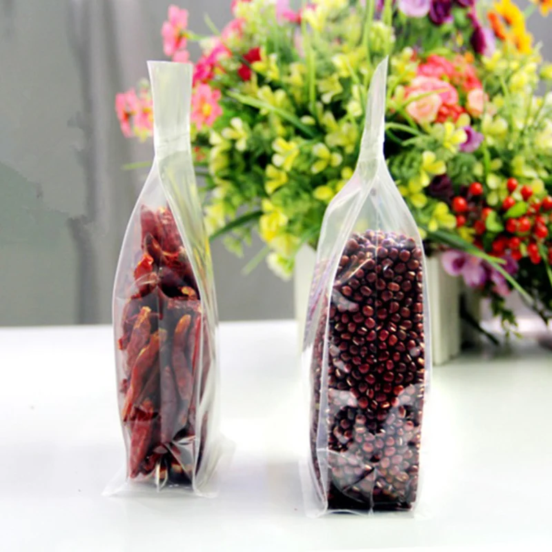 Небольшой замок типа молния Стенд Пластиковый пакет еды на заказ размер сумки