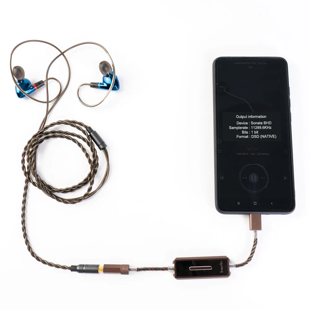 Усилитель для наушников TempoTec Sonata E35 USB DAC AMP Type C до 3 5 мм Dual CS43131 PCM 32 бит/384 кГц DSD256