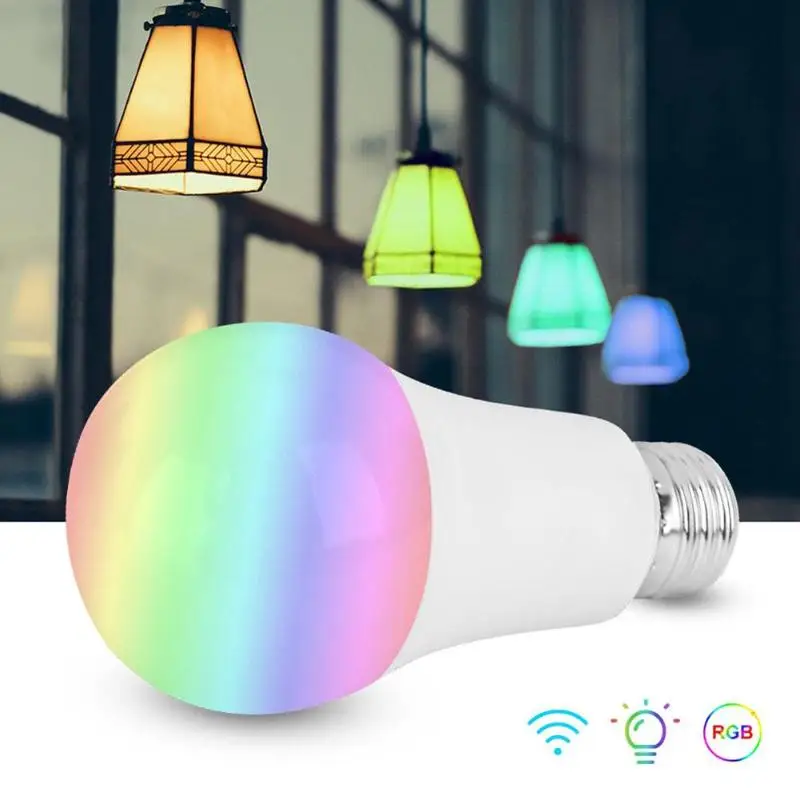 Умная Светодиодная лампа E27 с поддержкой Bluetooth и Wi Fi 85 265 в|Светодиодные лампы