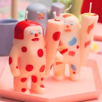 3d painted boy candle mold silicone aromatherapy scented wax mould holiday gift decor tool