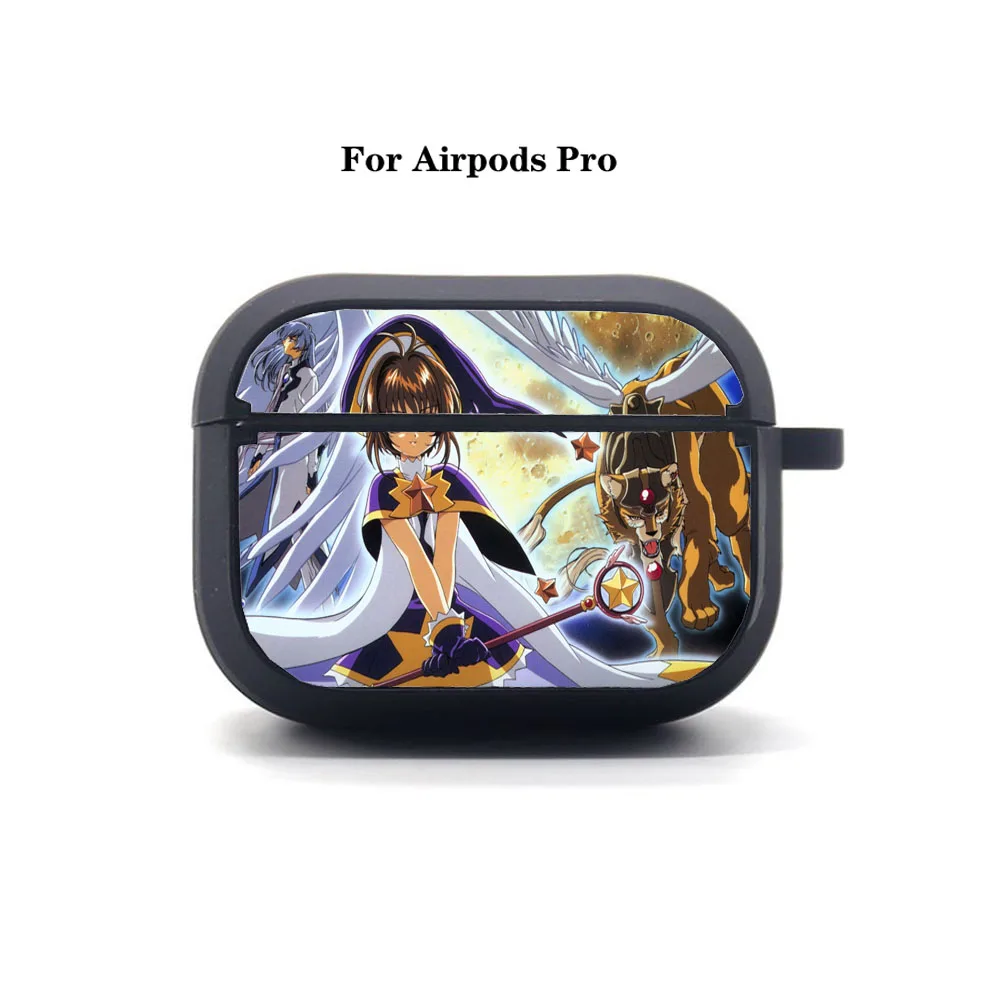 

Anime Cardcaptor Sakura AirPods Pro case Cover Apple AirPods Pro Earphone bag Soft Silicone Bluetooth Protective Earphone Case