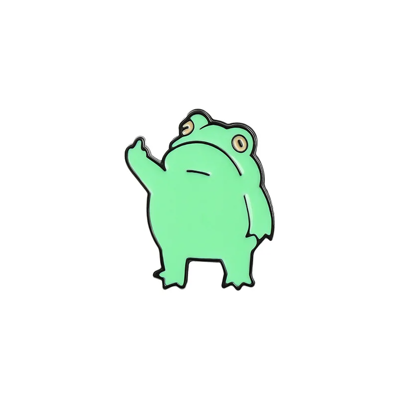 

Enamel Pins Cartoon Cute Funny Frog Brooch Collar Pin Broches For Women'S Clothing Metal Badges For Backpack Broches Jewelry