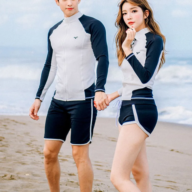 

Swimwear Push Up Bikini Sport Swimsuit Women Suit Bathing Suits 2020 Female Long Sleeve Block Korea Swimming Polyester Solid