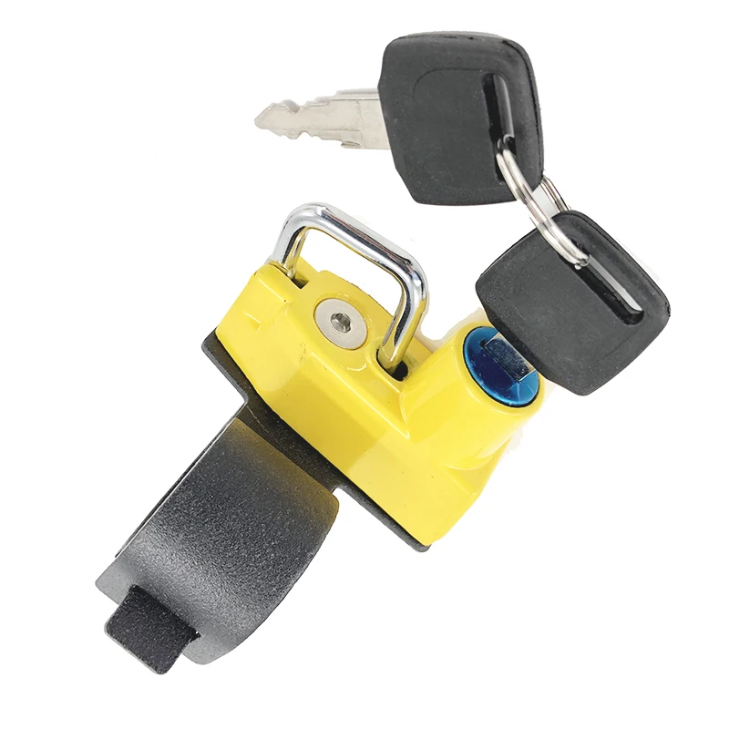 Замок для мотоциклетного шлема с крючком крепления боковая защита от кражи 2