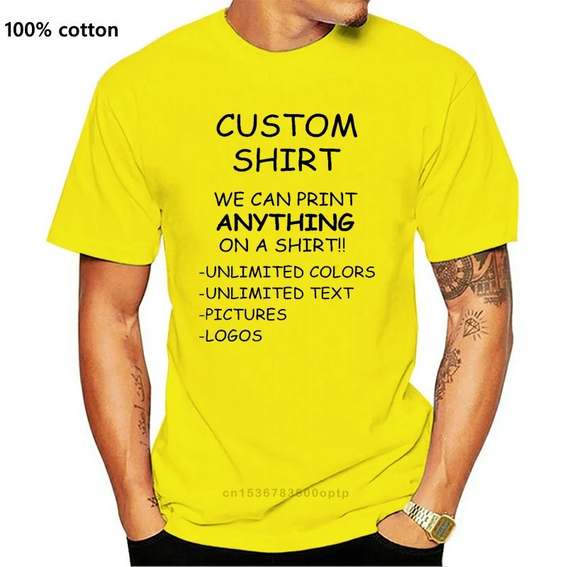 

Custom Personalized T Shirt Printing With Your Photo Text Logo Anything New