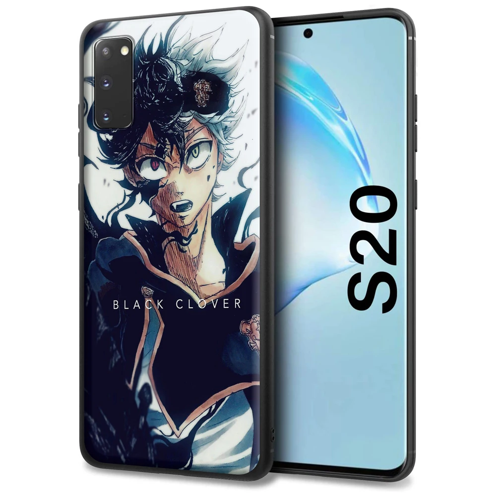 Black Clover Case for Samsung Galaxy A5 A6 A9 M11 M30S M21 M31 M31S S21 S21S S30 Plus Ultra M51 A02 A12 A32 A52 A72 F62 M62 | Мобильные