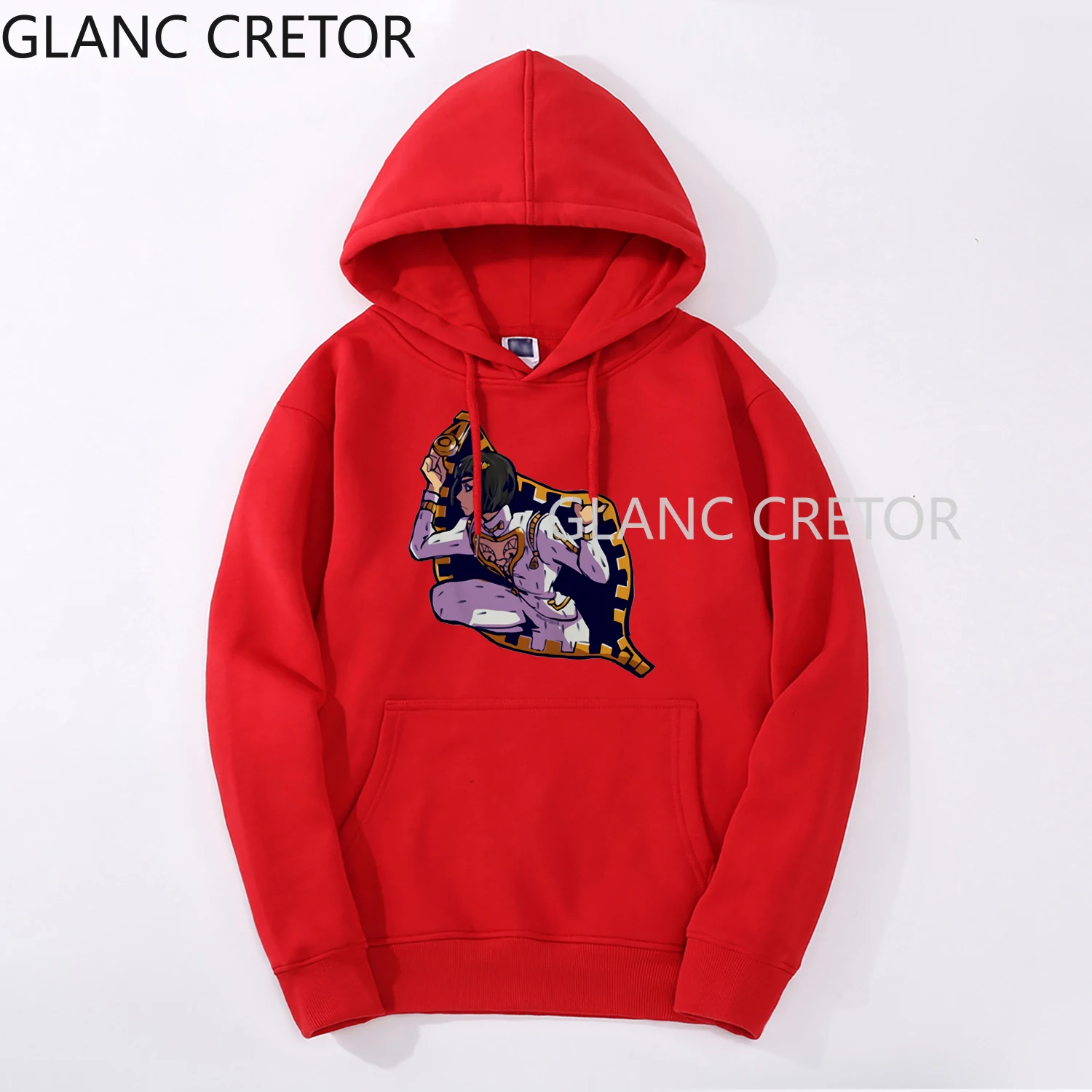 

Harajuku JoJo Unisex Hoodies Japanese Anime JoJo Printed Men's Hoodie Streetwear Casual Sweatshirts
