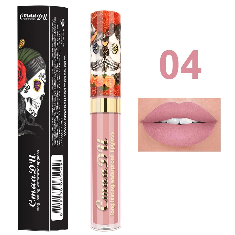 

6 Colors Matte Waterproof Lip Gloss Long Lasting Liquid Lipstick Not EasyTo Fade Metal Tint Lip Glaze Makeup Cosmetic TSLM1