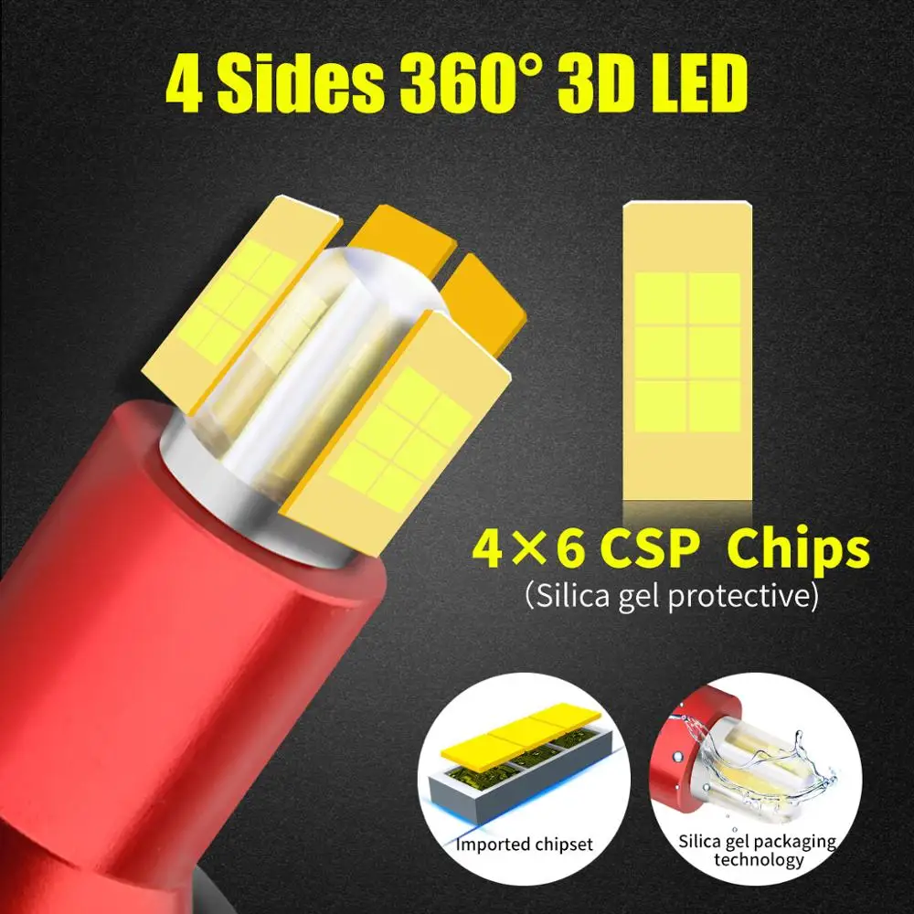 AILEO 3D 360 ° CSP 14000LM H8 H11 туман светильник h7 светодиодный головной светильник HB3 9005 HB4 H3 H16 880 881 H27 светодиодный H1 9012 HIR2 авто светодиодные лампы 12 В 6000 К