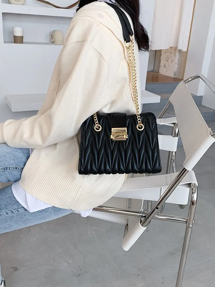 

2021 Fashion Shoulder Bag Women Travel Bags Leather Pu Quilted Bag Female Luxury Handbags Women Bags Designer Sac A Main Femme