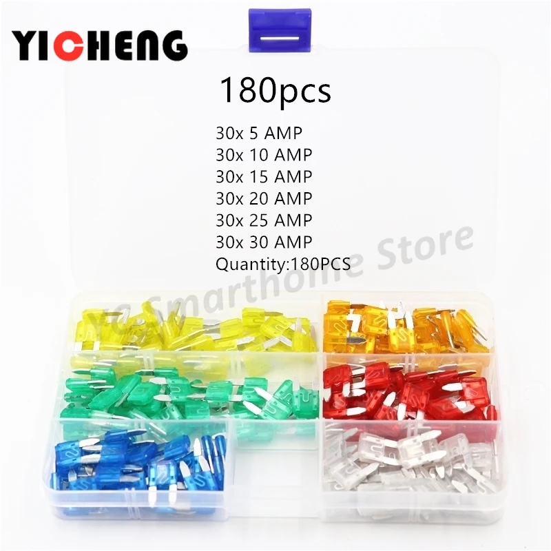 180 штук в штучной упаковке автомобильный небольшой штепсельный предохранитель 5A