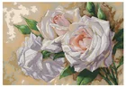 Набор для вышивания сделай сам, красивая вышивка с белыми розами и цветами, 16 карат, 14 карат, без принта, домашняя ручная работа