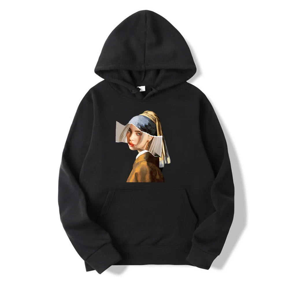 New13 Billie Eilish Толстовка Мужская Черная хлопковая толстовка пара светящаяся Billie Elish Толстовка простая сохраняющая тепло Женская/мужская одежда - Цвет: New13