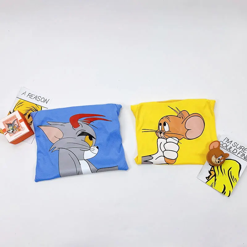 [PEITAARR] одежда для домашних животных рубашка жилет рисунок Тома и Джерри щенок