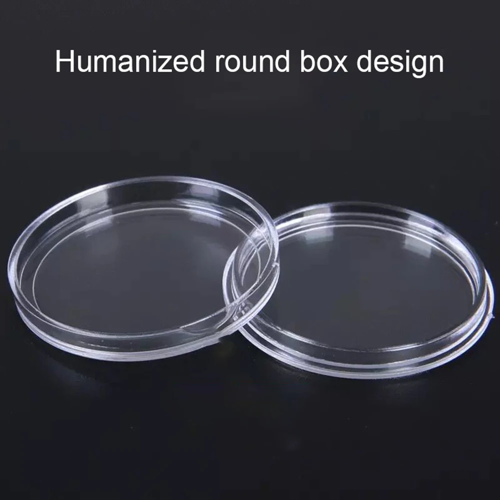 100 шт 30 мм прозрачные держатели для монет капсулы хранения контейнер набор