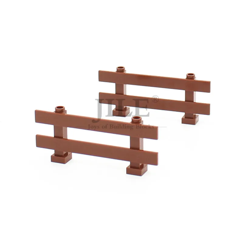 Moc Fence 1x8x2 2/3 Rail Handrail 6079 DIY Building Blocks Brick Compatible with City Street View Accessory Particles