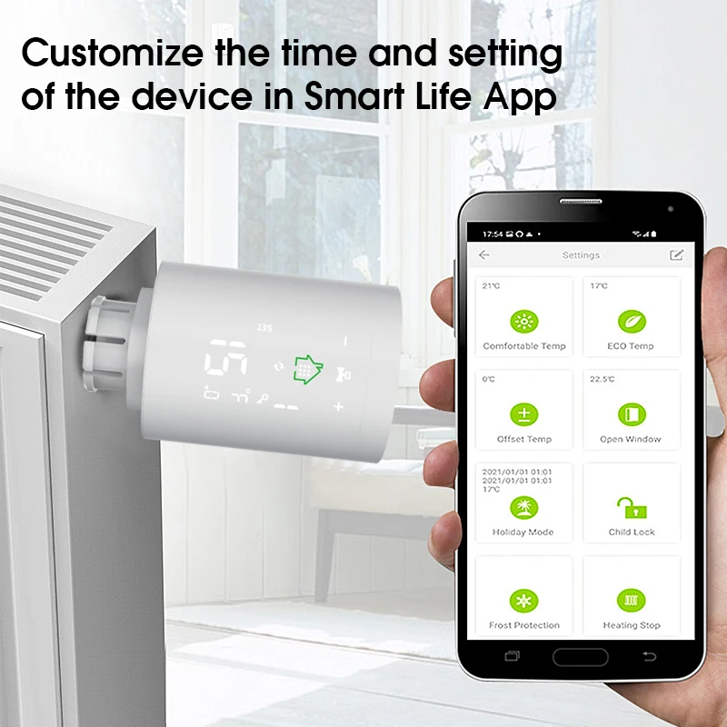 Aubess Tuya ZigBee 3 0 Новый привод радиатора клапан умный Программируемый Термостат