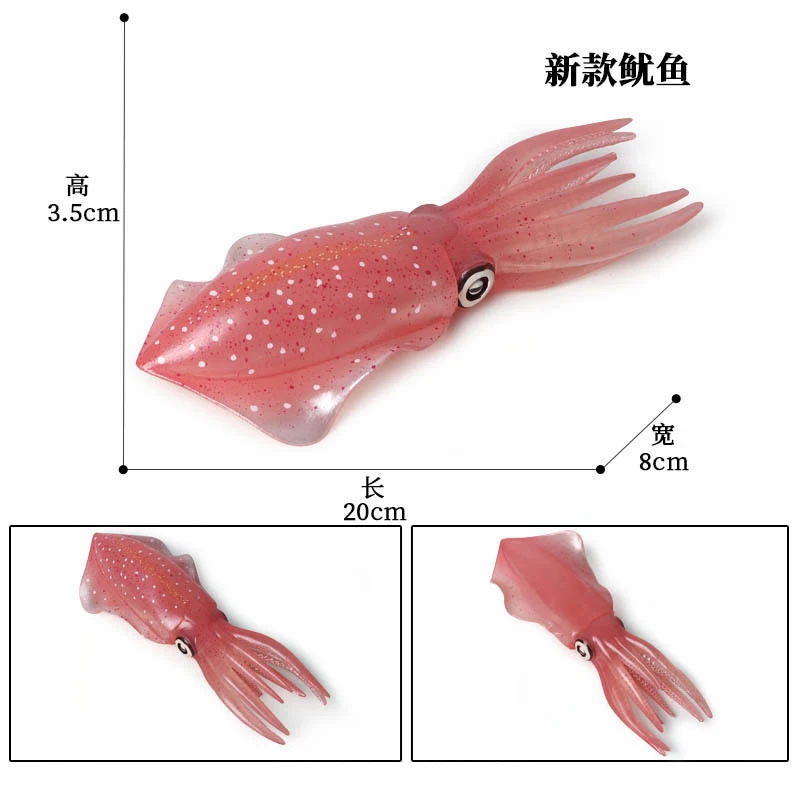 Экшн Фигурки морских животных осьминог креветки морские животные миниатюрные