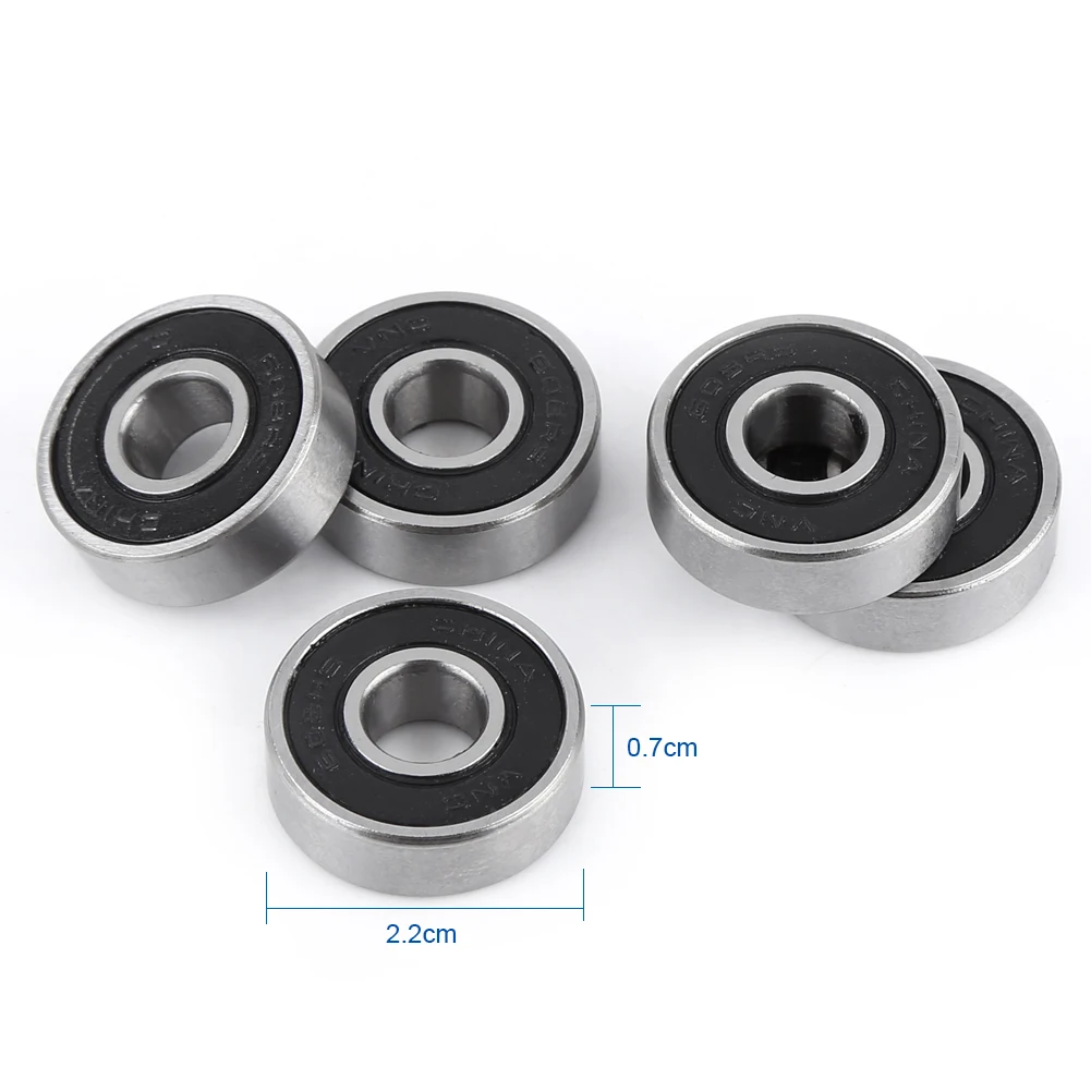 10 шт./компл. ABEC 5 608 2RS подшипник 8*22*7 мм скейтборд подшипники миниатюрный роликовые