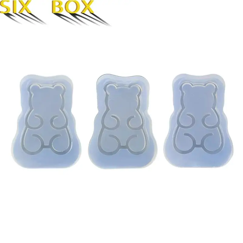 

Little Bear Shape Keychain Mold Epoxy Crystal Silicone Mold Customized Mold Fast Reach