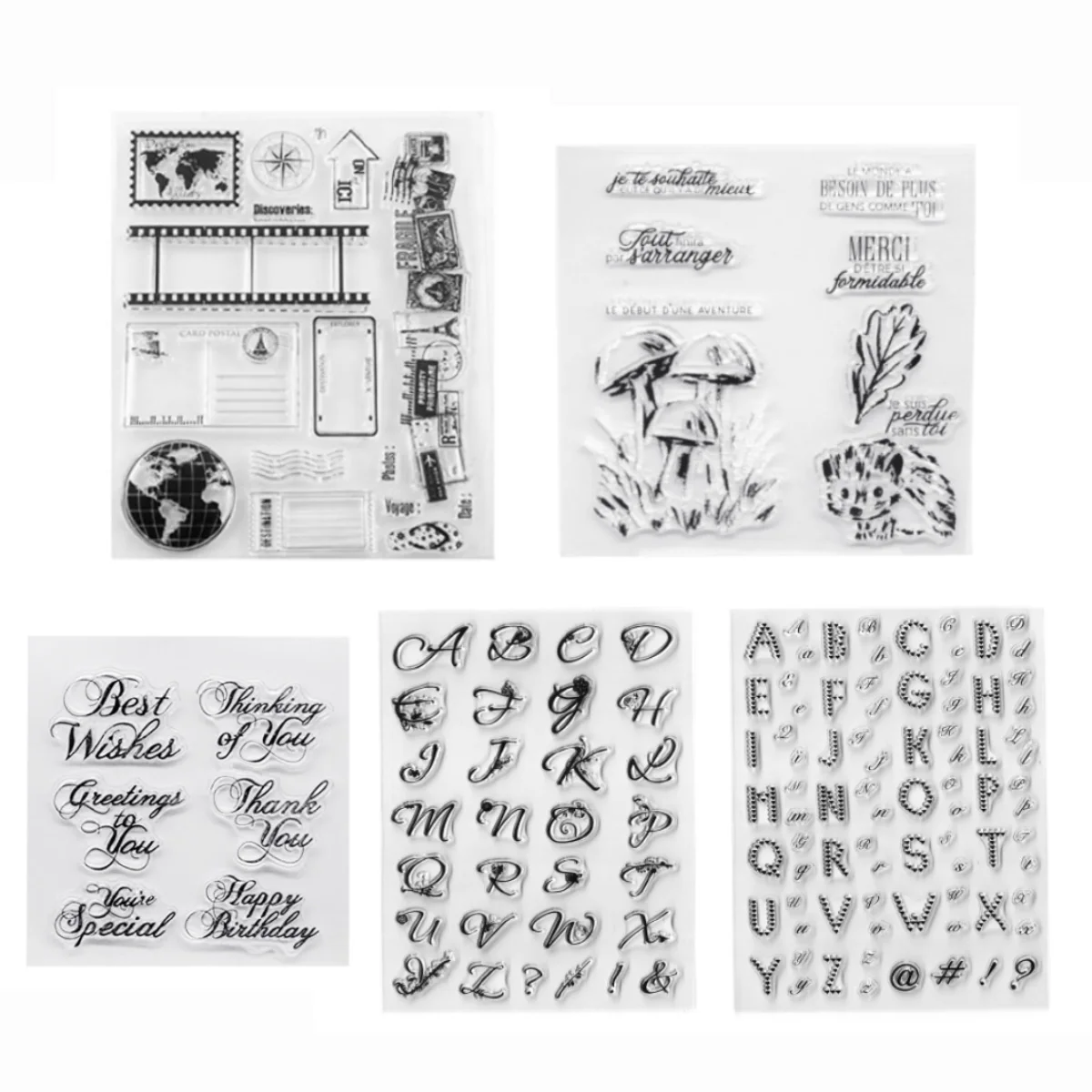 Английский силиконовый прозрачный Печатный штамп DIY Скрапбукинг рельефная