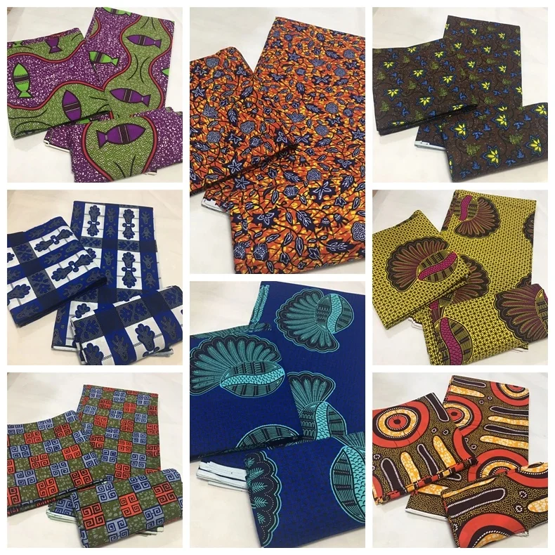 2021 оптовая цена лучшее качество африканская мода 100% хлопок фототкань 6 ярдов