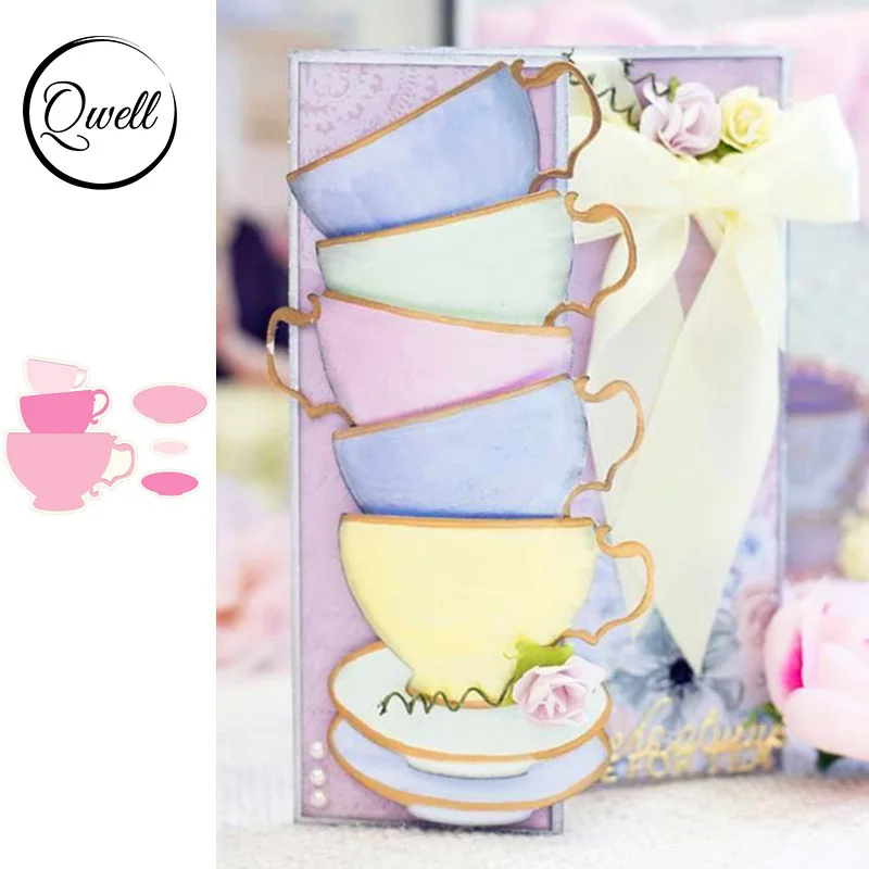 

QWELL Cup Metal Cutting Dies for Scrapbooking and Card Making Paper Embossing Craft New 2019 die cuts