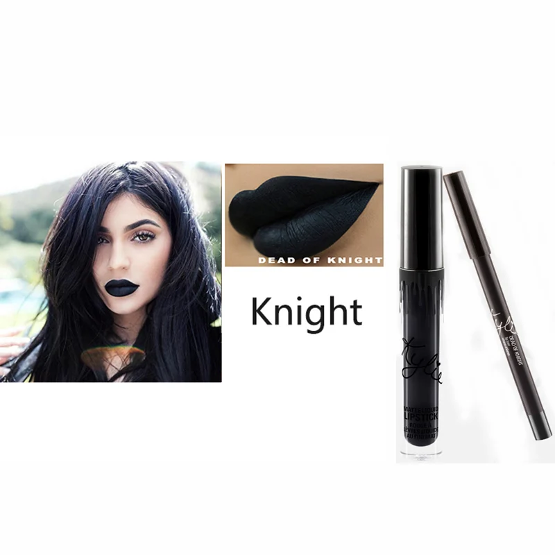 death of night Kyliejenner Алмазный молочный блеск для губ 5 цветов матовый и блестящий блеск для губ стойкий водостойкий жидкая помада без этикеток - Цвет: death of night