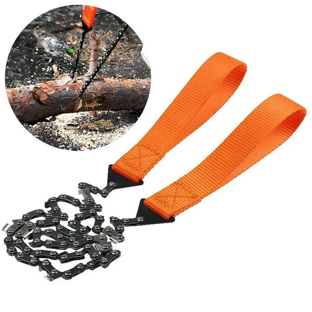 

Portable Survival Chain Saw Chainsaw Emergency Camping Pocket Hand Tool Pouch With Camouflage Pocket Bag Hand Saw Tools