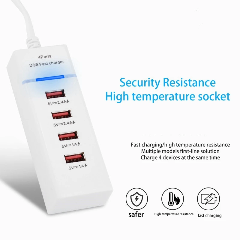 5USB Зарядное устройство станции адаптер Вертикальная зарядная станция Plug and Play 3A