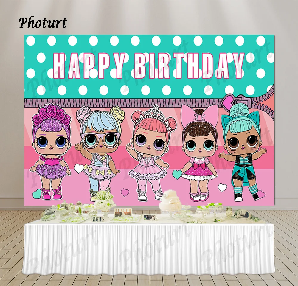 Фон для фотосъемки с изображением кукольного домика