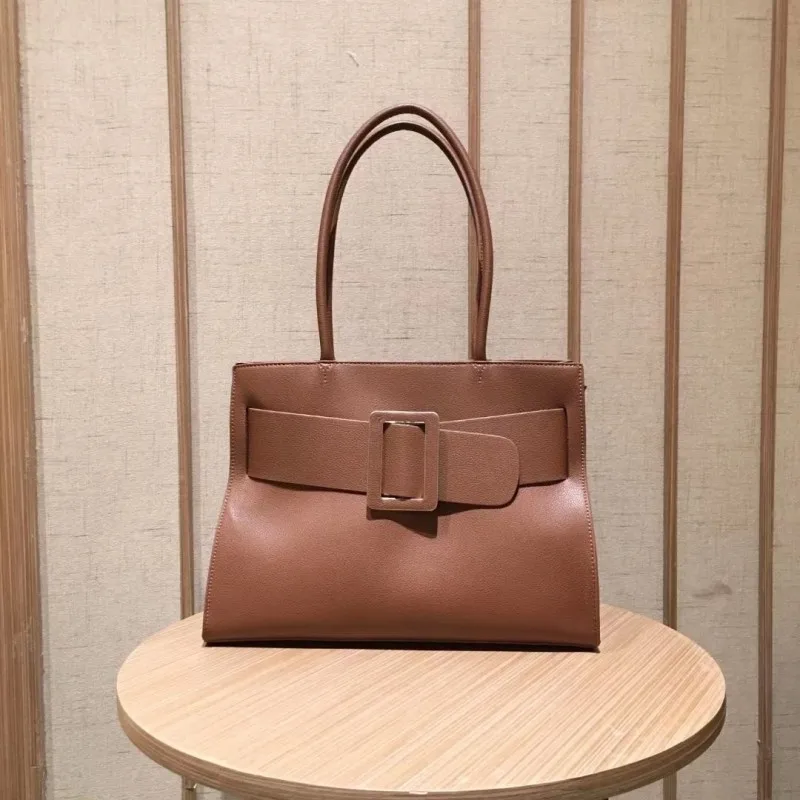 

High Quality Womens New Genuine Leather Elegant Crossbody Bags Armpit Design Shoulder Bag Soft Handle Cowhide Vintage Handbag