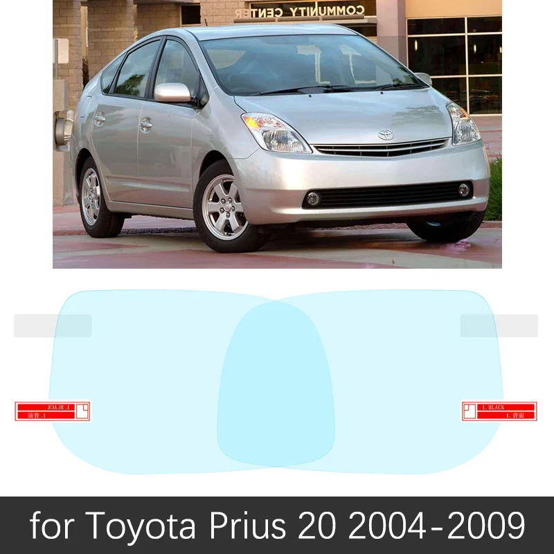 Prius 20 2004-2009 Для Toyota Prius 10 20 30 50 C V Aqua 1997~ полное покрытие зеркало заднего вида противотуманные пленки непромокаемые противотуманные пленки аксессуары - Название цвета: Prius 20 2004-2009