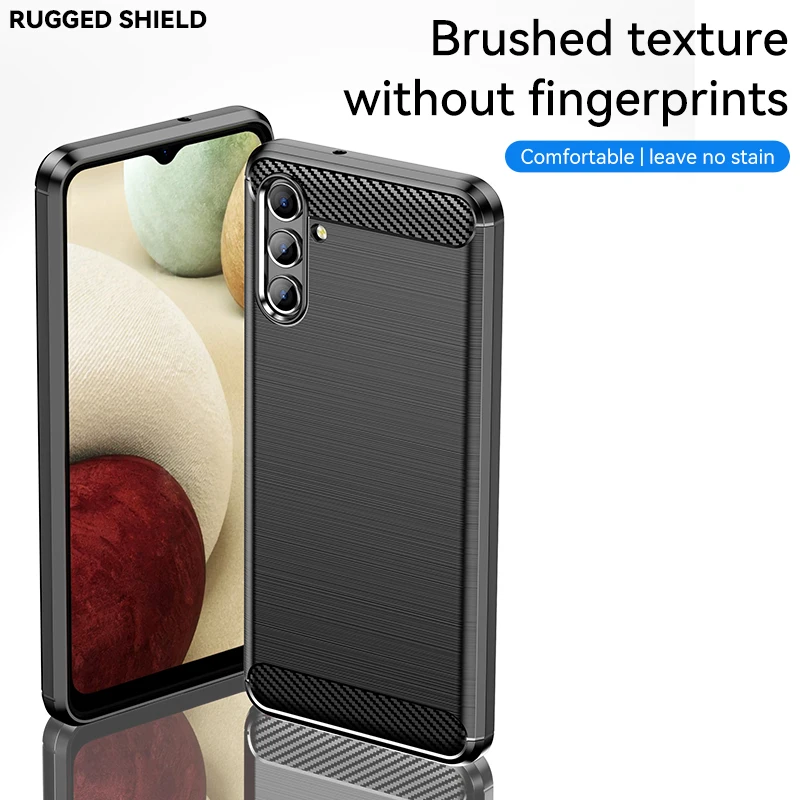 For Samsung Galaxy A13 Case Cover For Samsung Galaxy A13 A12 A03S A22 A52 Shell Soft Carbon Fiber Phone Bumper For Samsung A13