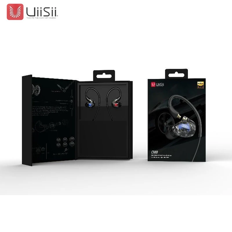 Новые наушники Uiisii CM8 HIFI динамическая сбалансированная арматура гарнитура MMCX