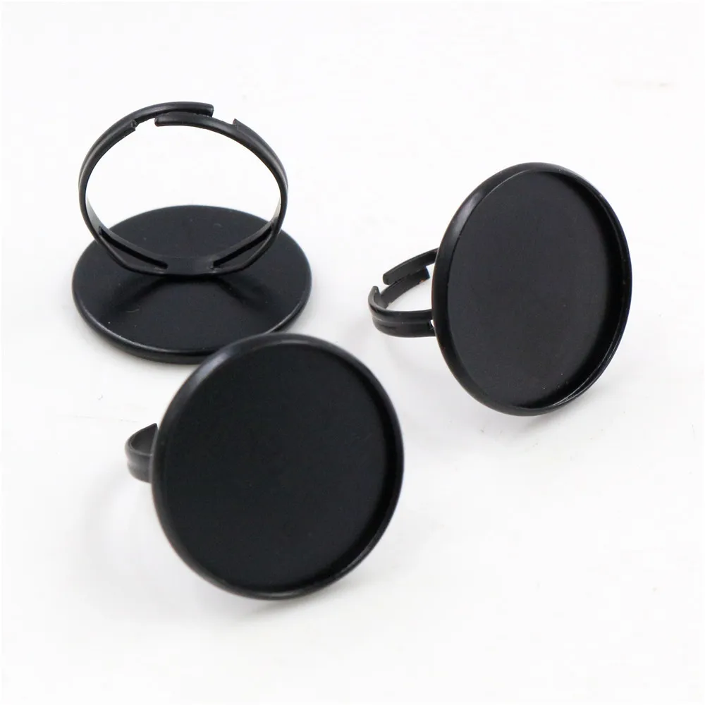 20 мм 10 шт./лот классические 9 цветов латунь регулируемые настройки кольца