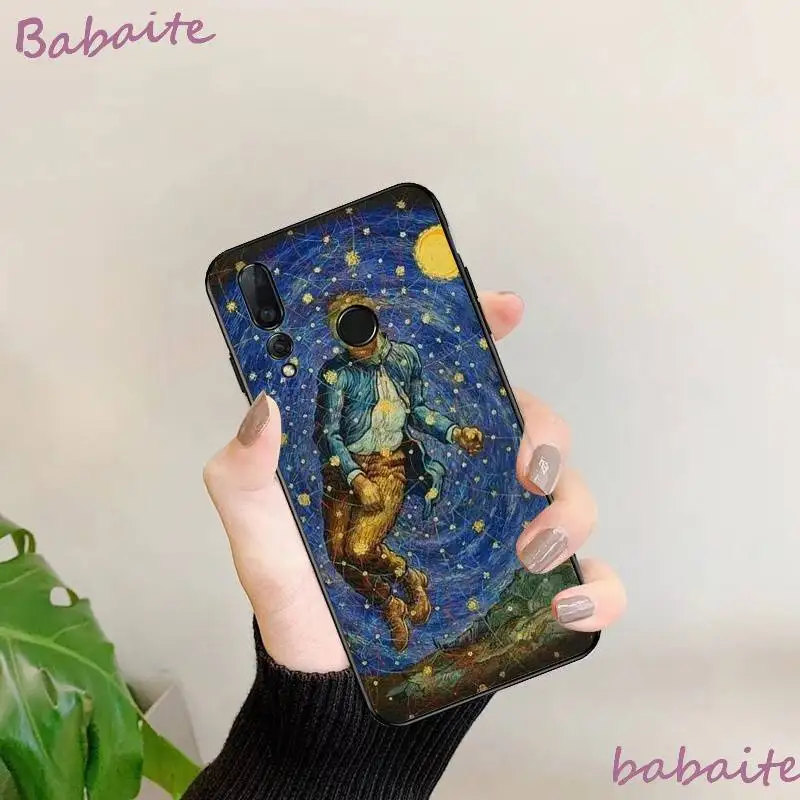 Мягкий ТПУ чехол Babaite с рисунком Ван Гога в стиле Триппи drole art для HuaweiY9 2018 HONOR 8 8X 9