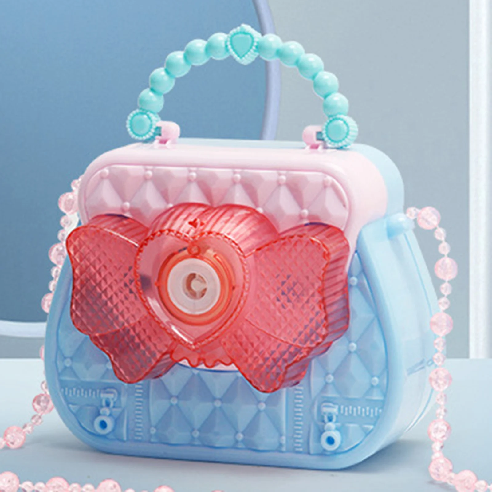 

Kids Bubble Machine Automatic Bubble Blower Summer Soap Water Bubble Machine Electric Bubble Machine with Lights & Music