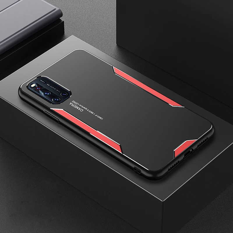 Phone Case for VIVO V19 Case Cover Hard Metal Back Panel Soft TPU Silicone Frame Shockproof Bumper Case for VIVO V19 V17 V 19