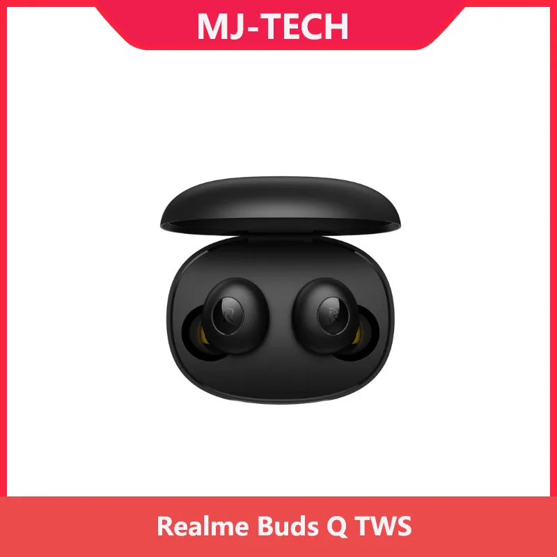 

Беспроводные наушники oppo realme Buds Q, Bluetooth, TWS, 400 мА, зарядное устройство, Bluetooth 5,0 для realme X2 Pro X50 Pro 6 6i