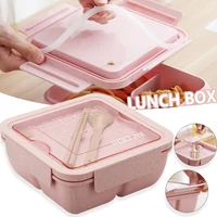 lunch box with chopsticks and spoon healthy material bento boxe microwave tableware food storage container portable lunch box
